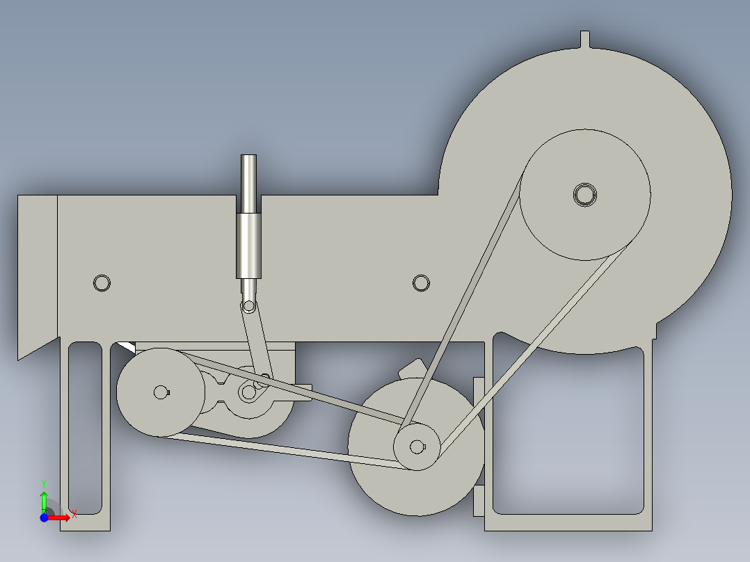 家用的多功能切菜机设计及动画仿真【三维PROE】120前视图