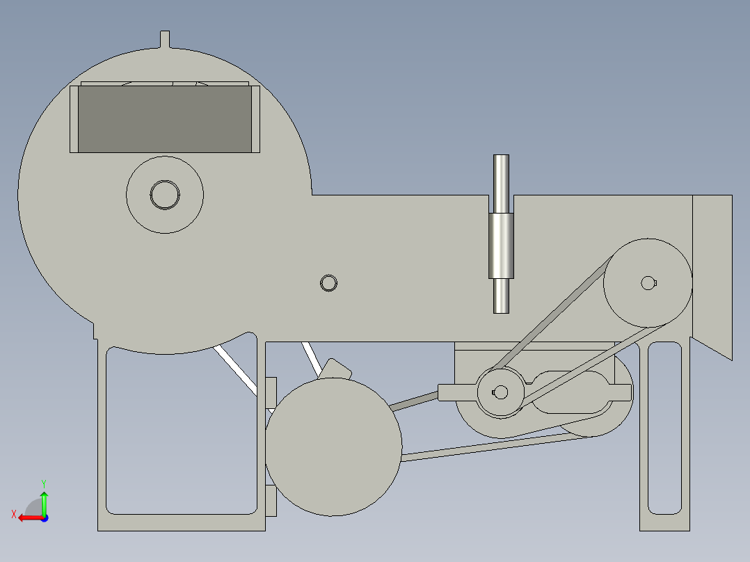 家用的多功能切菜机设计及动画仿真【三维PROE】120后视图