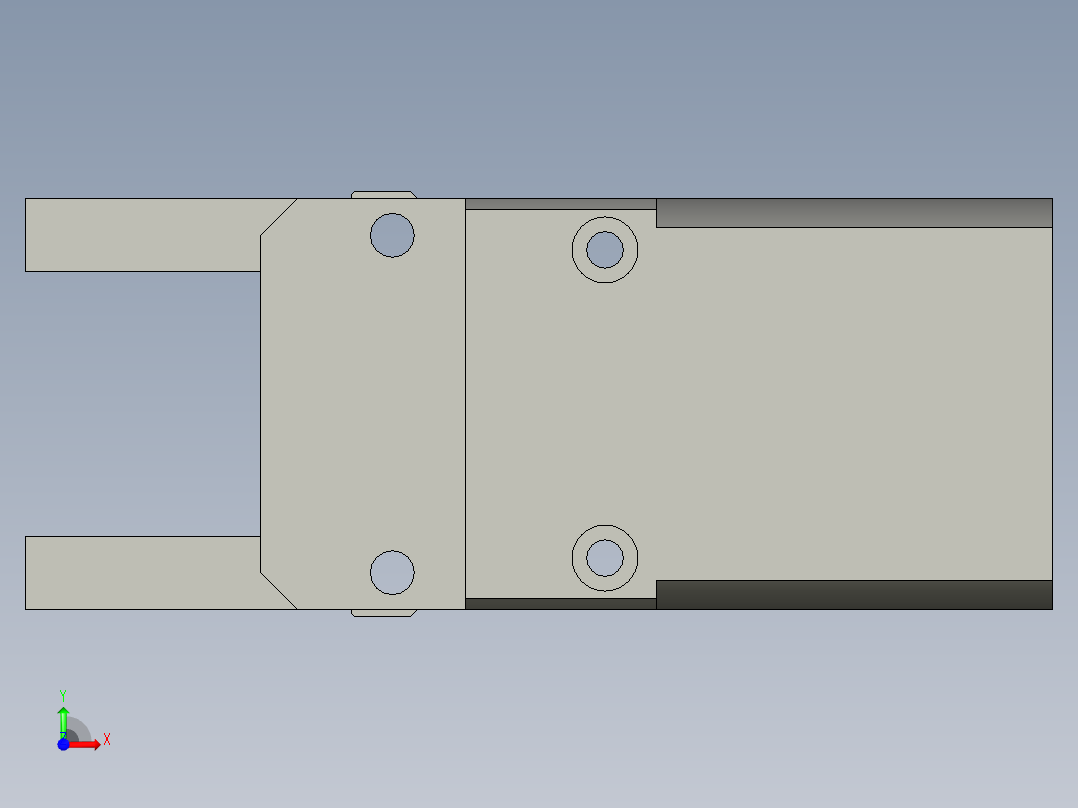 普通气爪PH05-30前视图