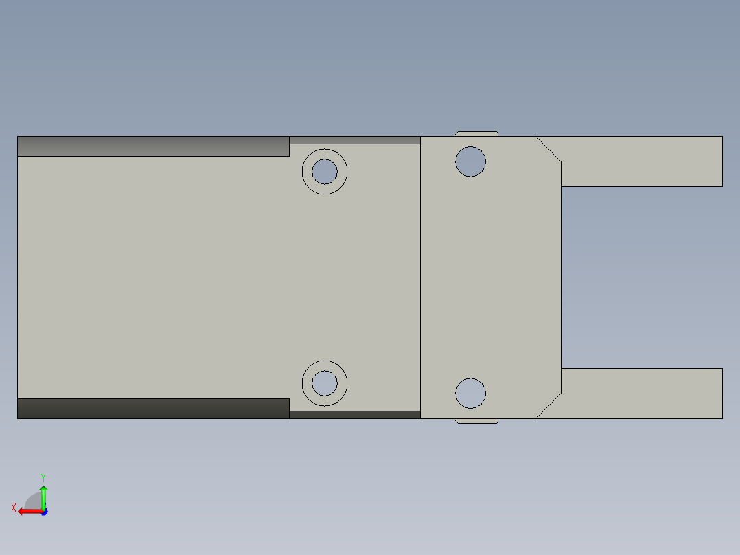 普通气爪PH05-30后视图