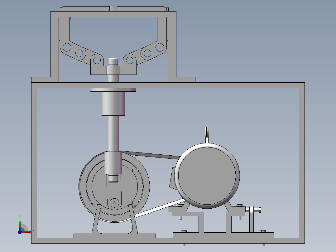 电磁炉磁芯装配机械手手爪曲柄滑块机构设计【含三维图】前视图