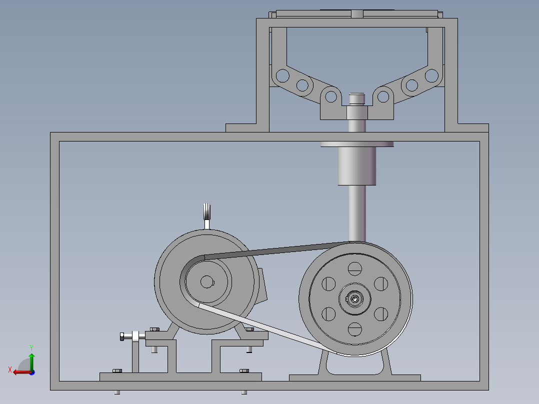 电磁炉磁芯装配机械手手爪曲柄滑块机构设计【含三维图】后视图