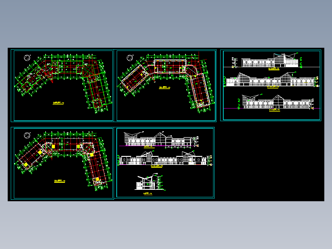 某会所平立面建筑图