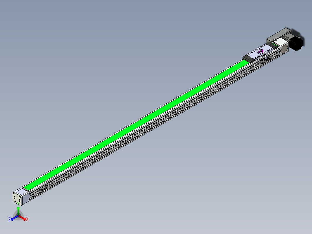 同步带滑台-欧规BC6H-L60-S1700-L-ZP40-D3正等轴测图