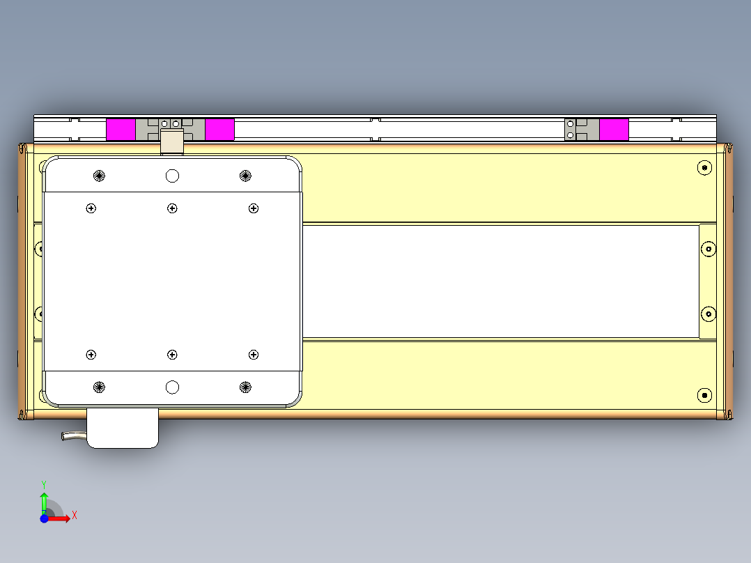 威洛博LC系列3d模型模组LC17E1Y-S250前视图