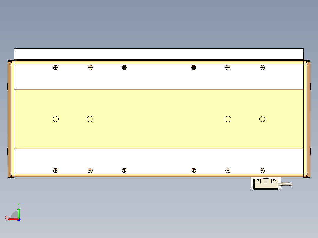 威洛博LC系列3d模型模组LC17E1Y-S250后视图
