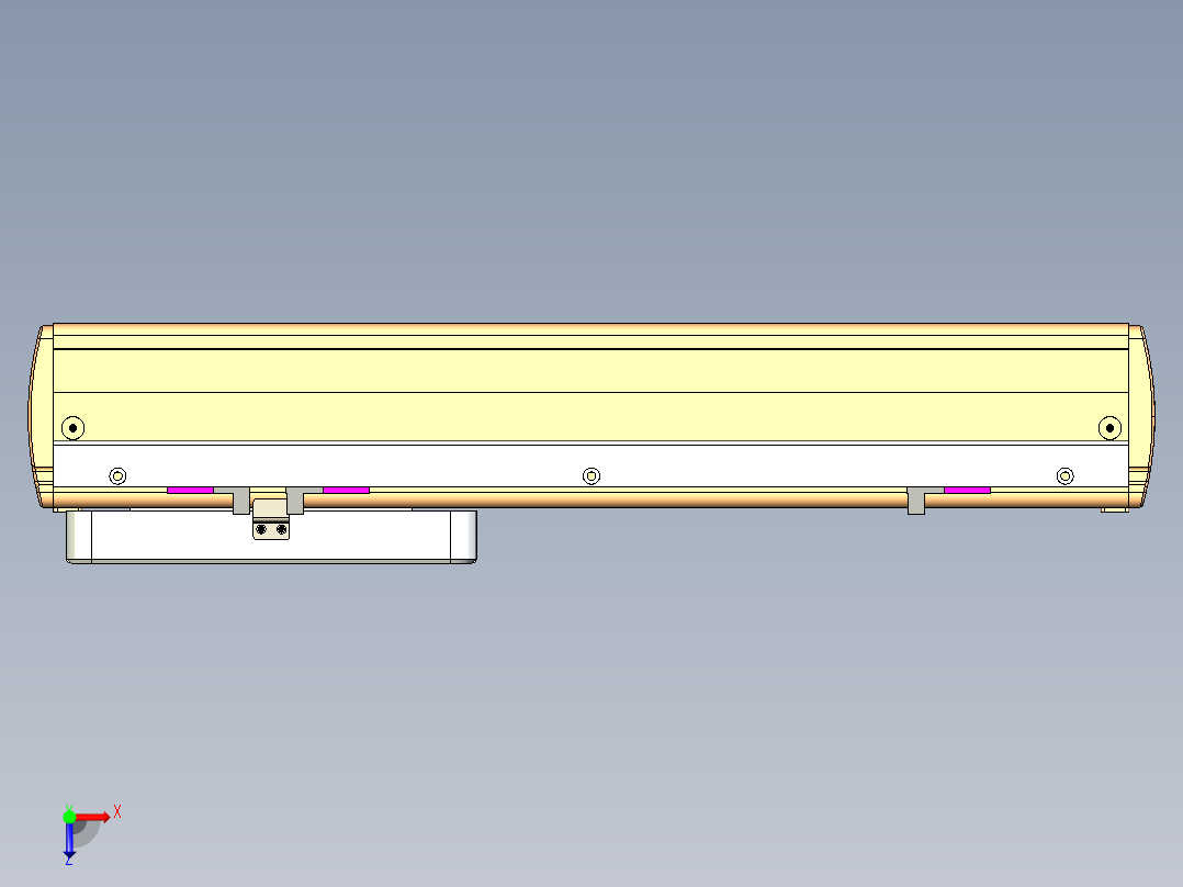 威洛博LC系列3d模型模组LC17E1Y-S250俯视图