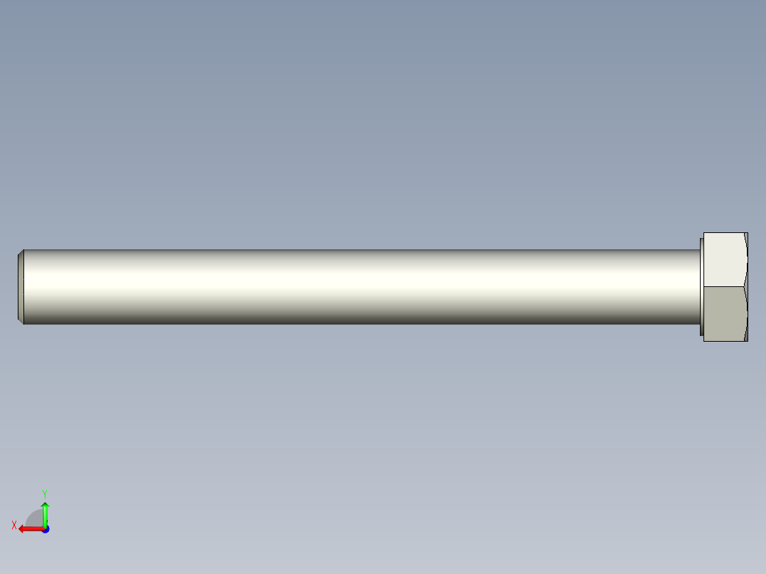 螺钉-DIN_931-M22x2.5x200_32.stp后视图