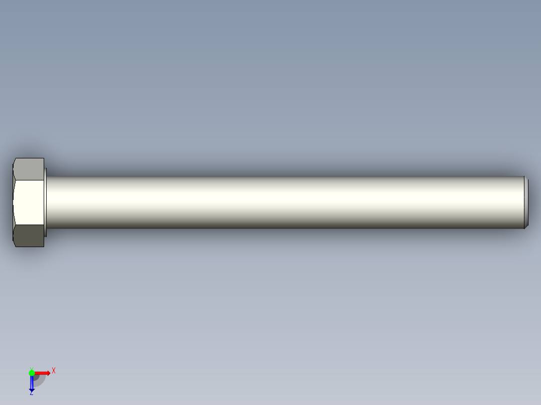 螺钉-DIN_931-M22x2.5x200_32.stp俯视图