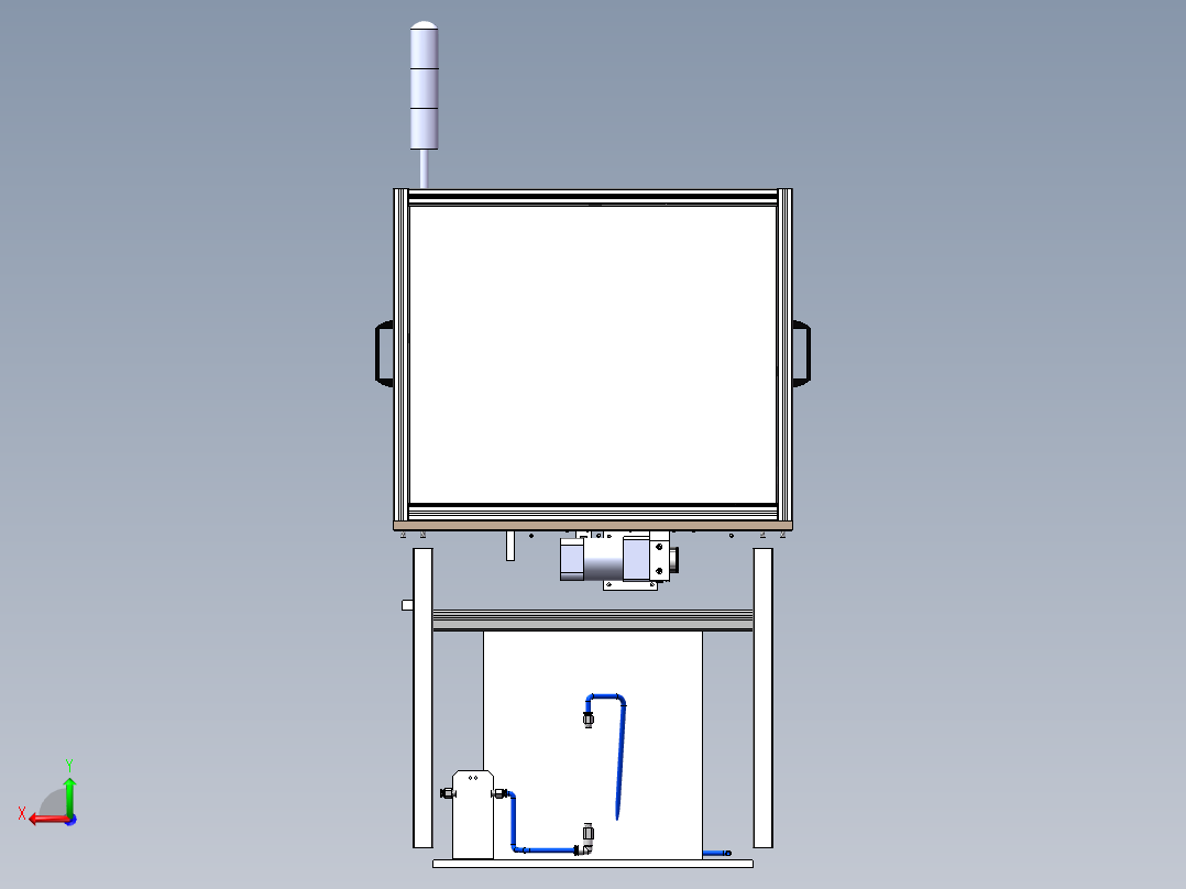 自动铆接刷油机后视图