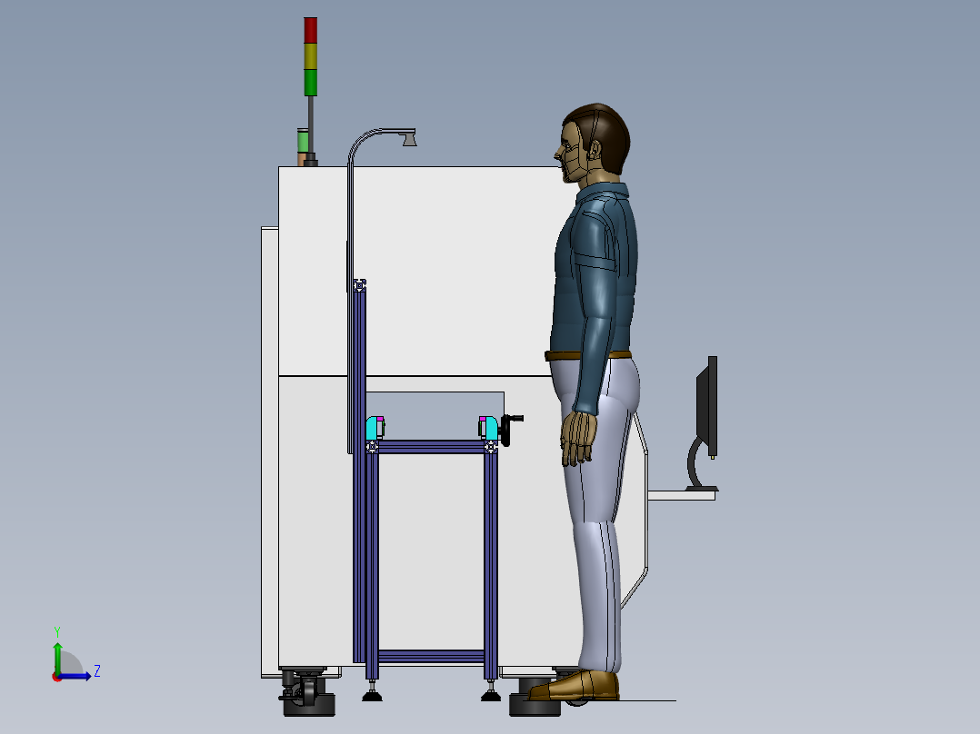 F822 SMT波峰焊生产线方案左视图