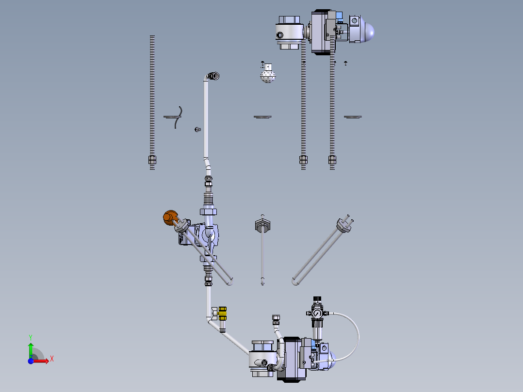储罐液体前视图