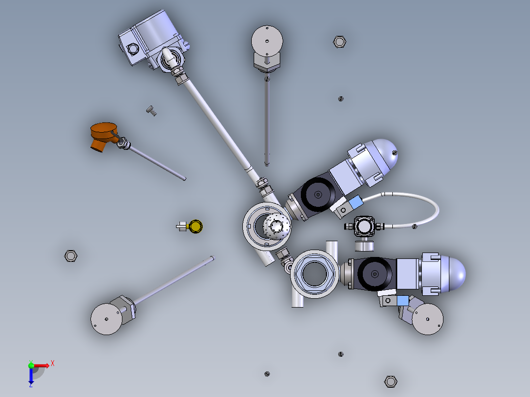 储罐液体俯视图