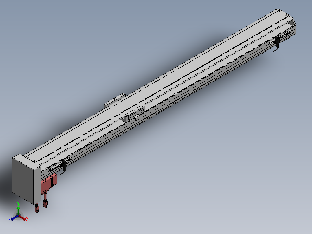 精密模组MY100-T10-1000L-BM-P20B-C4-C正等轴测图
