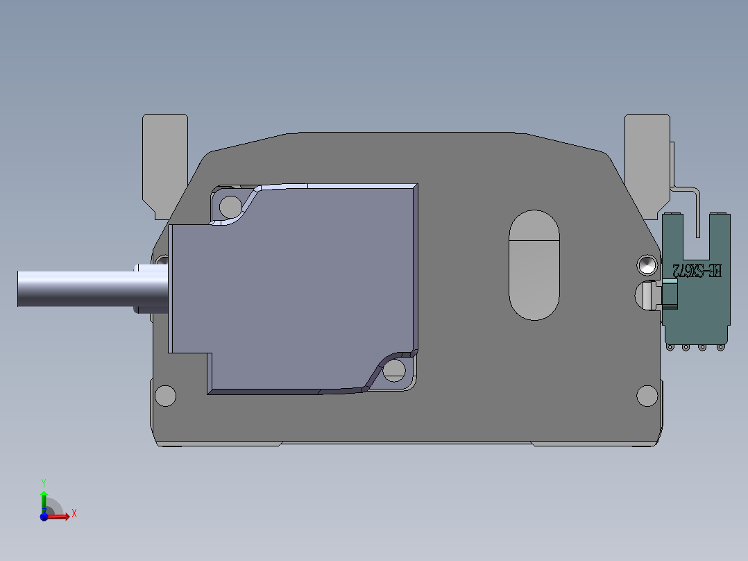 MTH丝杆半封闭模组MTH10-BC-100W前视图