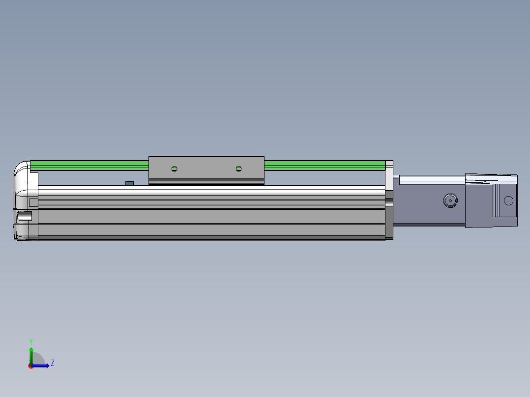 MTH丝杆半封闭模组MTH10-BC-100W左视图