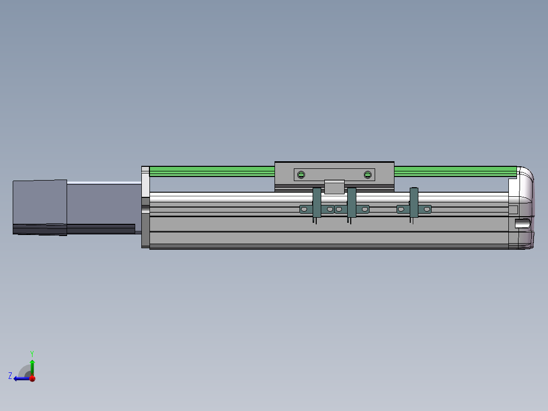 MTH丝杆半封闭模组MTH10-BC-100W右视图