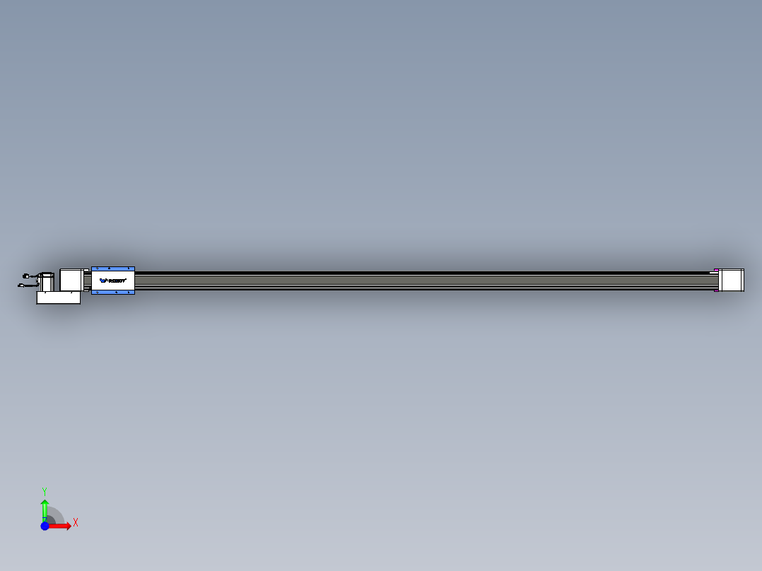 威洛博LB.GB同步带传动--欧规系列GB8-L96-S2400-BL-P40前视图