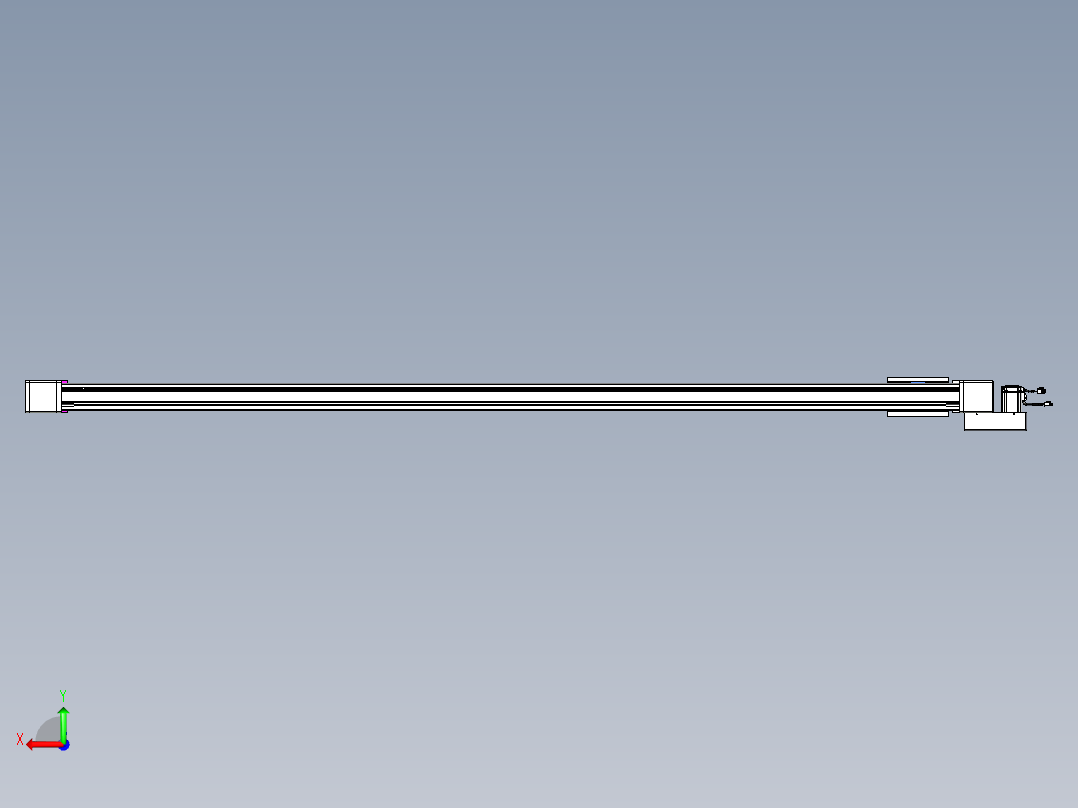 威洛博LB.GB同步带传动--欧规系列GB8-L96-S2400-BL-P40后视图