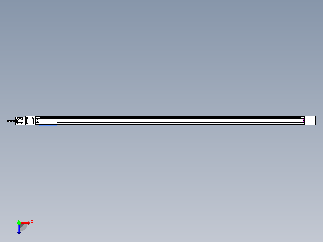 威洛博LB.GB同步带传动--欧规系列GB8-L96-S2400-BL-P40俯视图