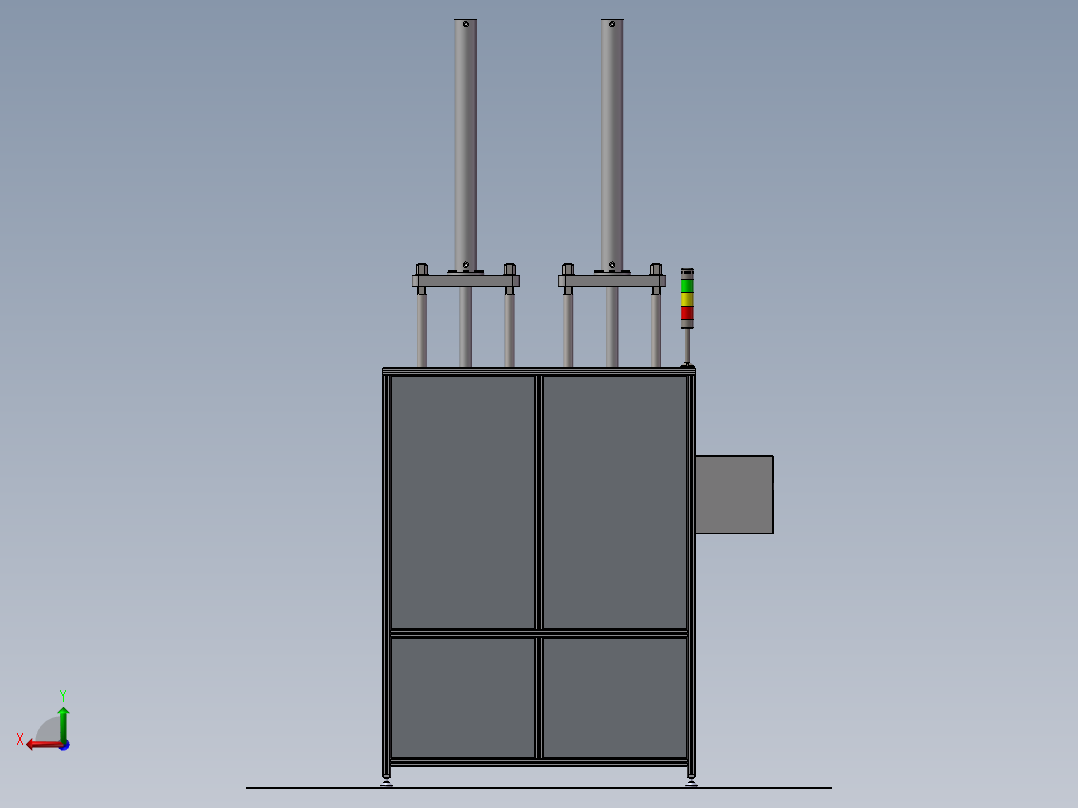 快速油缸检测台、油缸负载测试工作台后视图