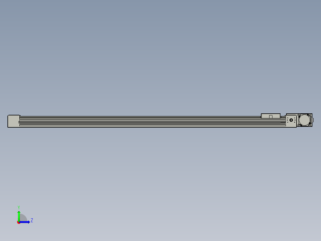 威洛博直线电机模组EB4-L40-S1100-BL-57-MS3左视图