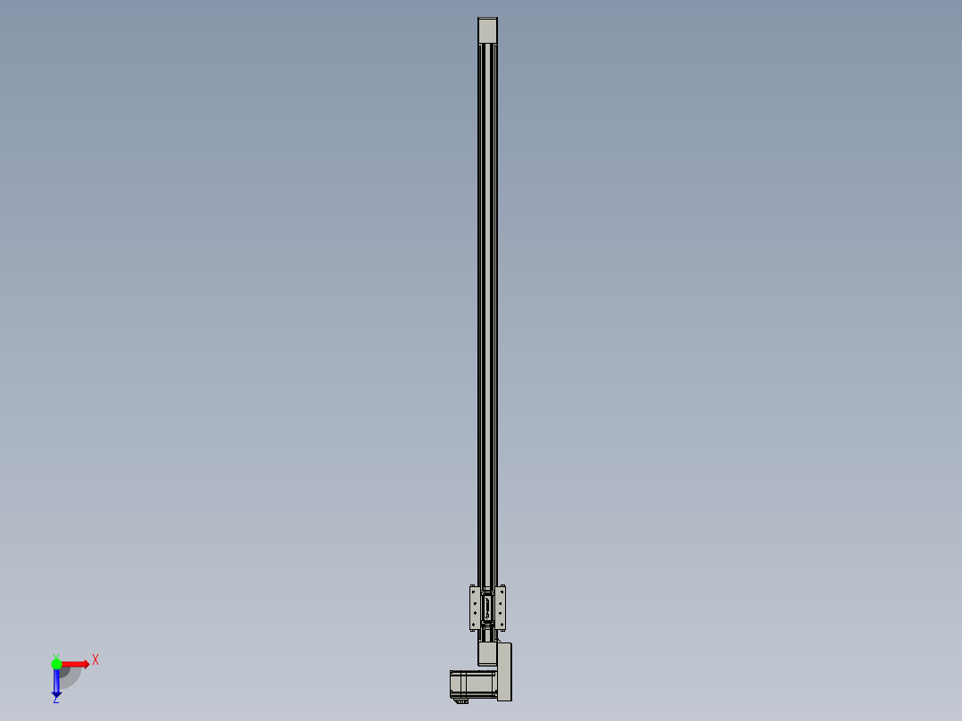 威洛博直线电机模组EB4-L40-S1100-BL-57-MS3俯视图