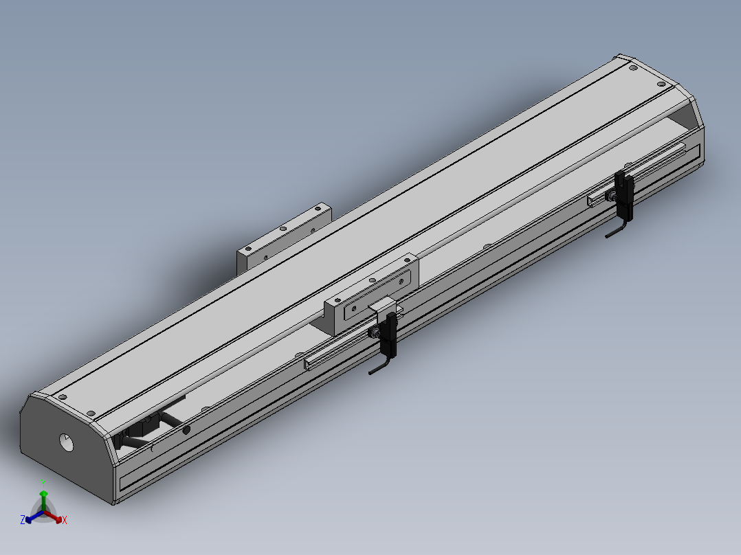 精密模组MY120-T10-250L-M-P10B-C4-C正等轴测图