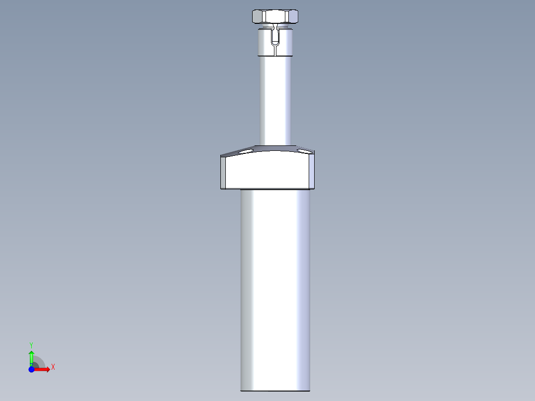 KOSMEKLHA0400-SR-Q40多系列多零件图纸模型前视图