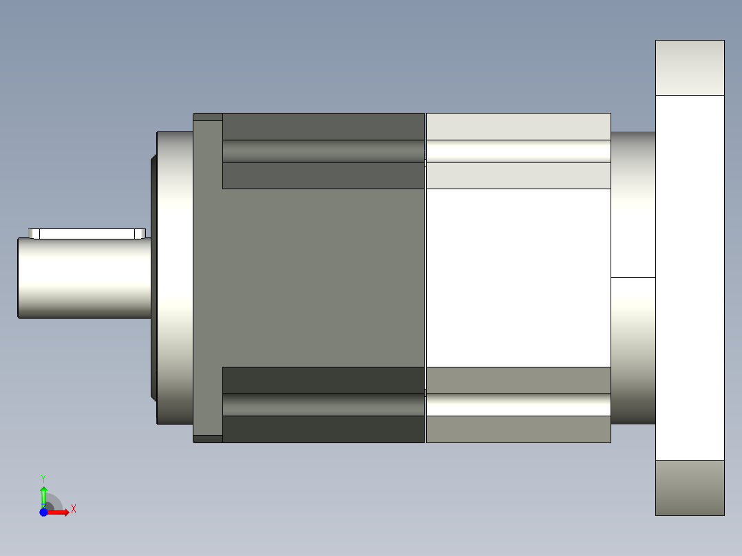 12米3x机器人滑块系统前视图