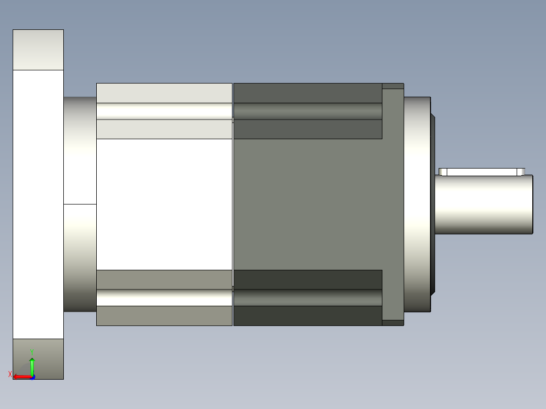 12米3x机器人滑块系统后视图