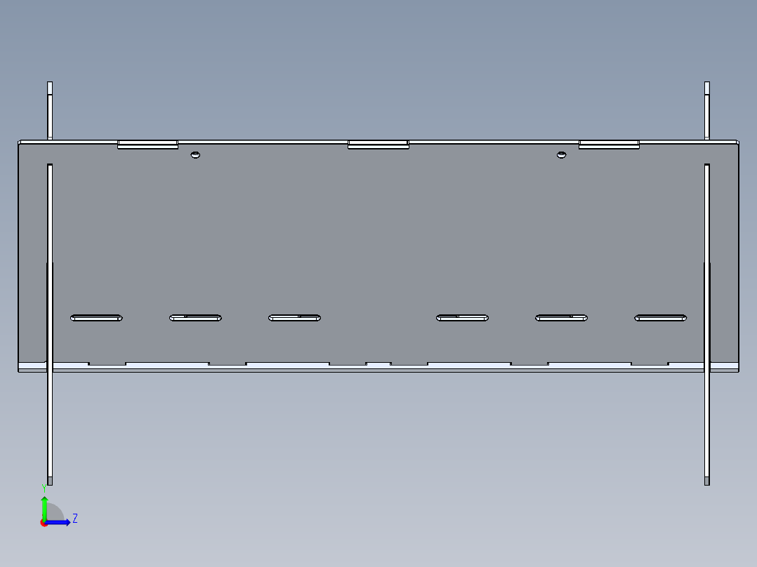 钣金烧烤架2左视图