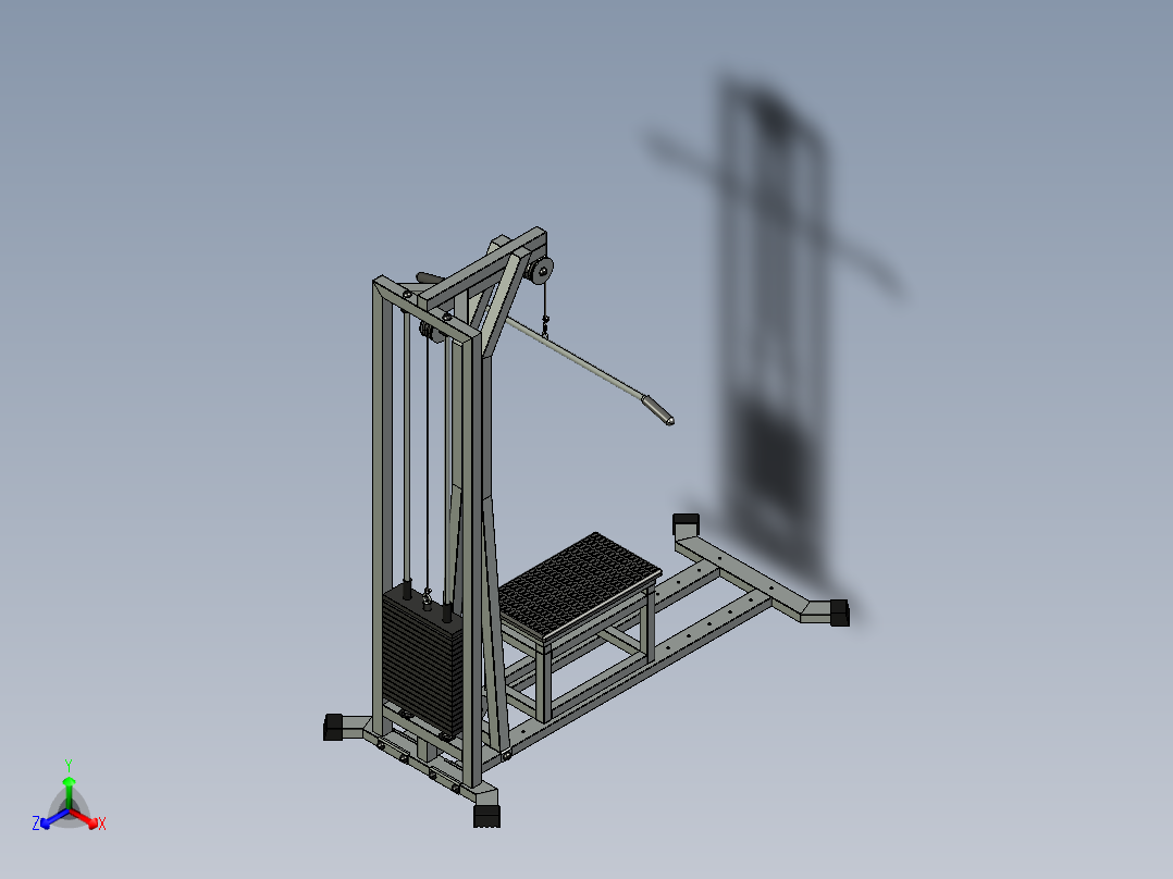横向下拉和低排组合机