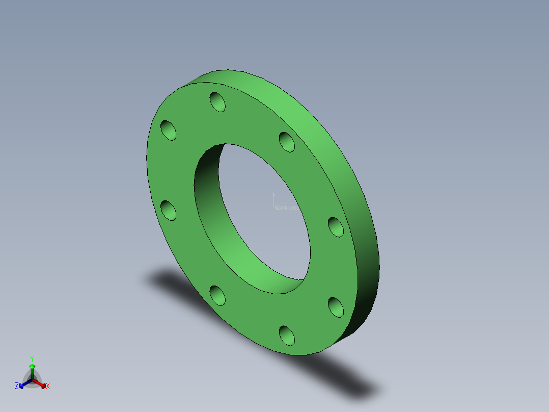 法兰 (24)正等轴测图