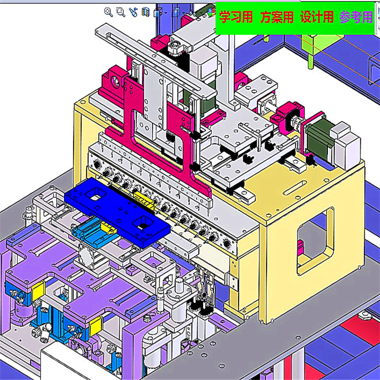 4轴全自动多线程全自动线圈绕线机 机械设计3D模型