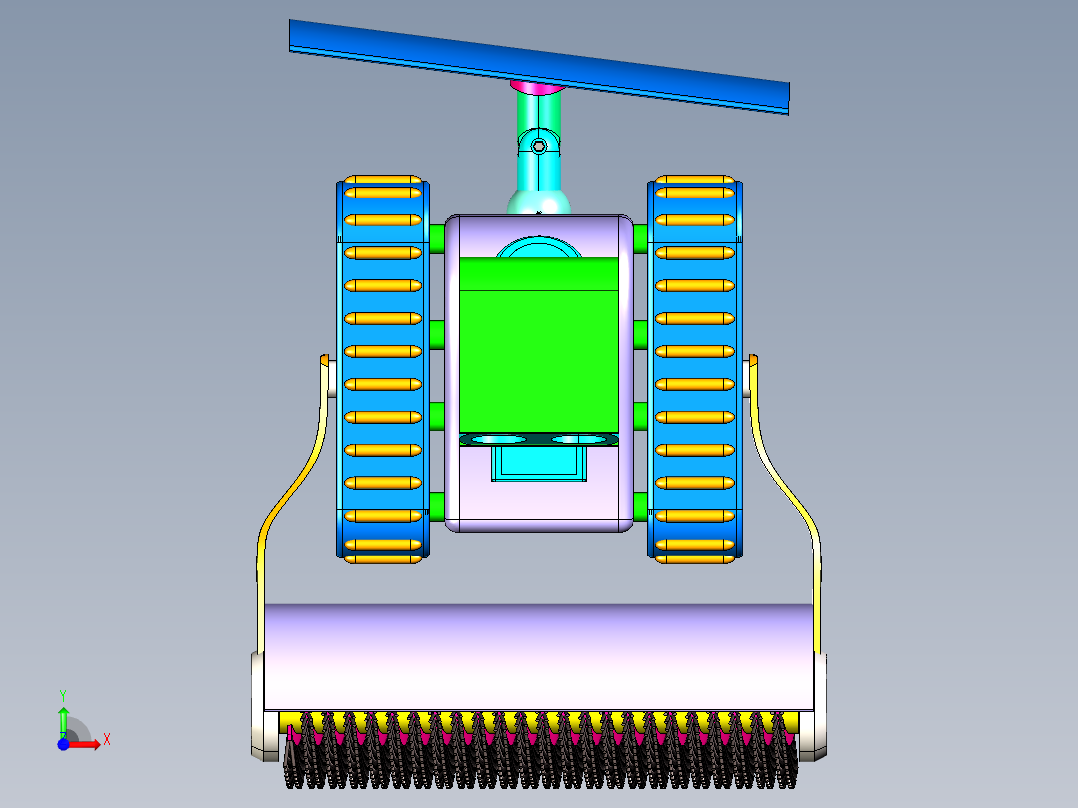 清雪机器人三维736947===40前视图