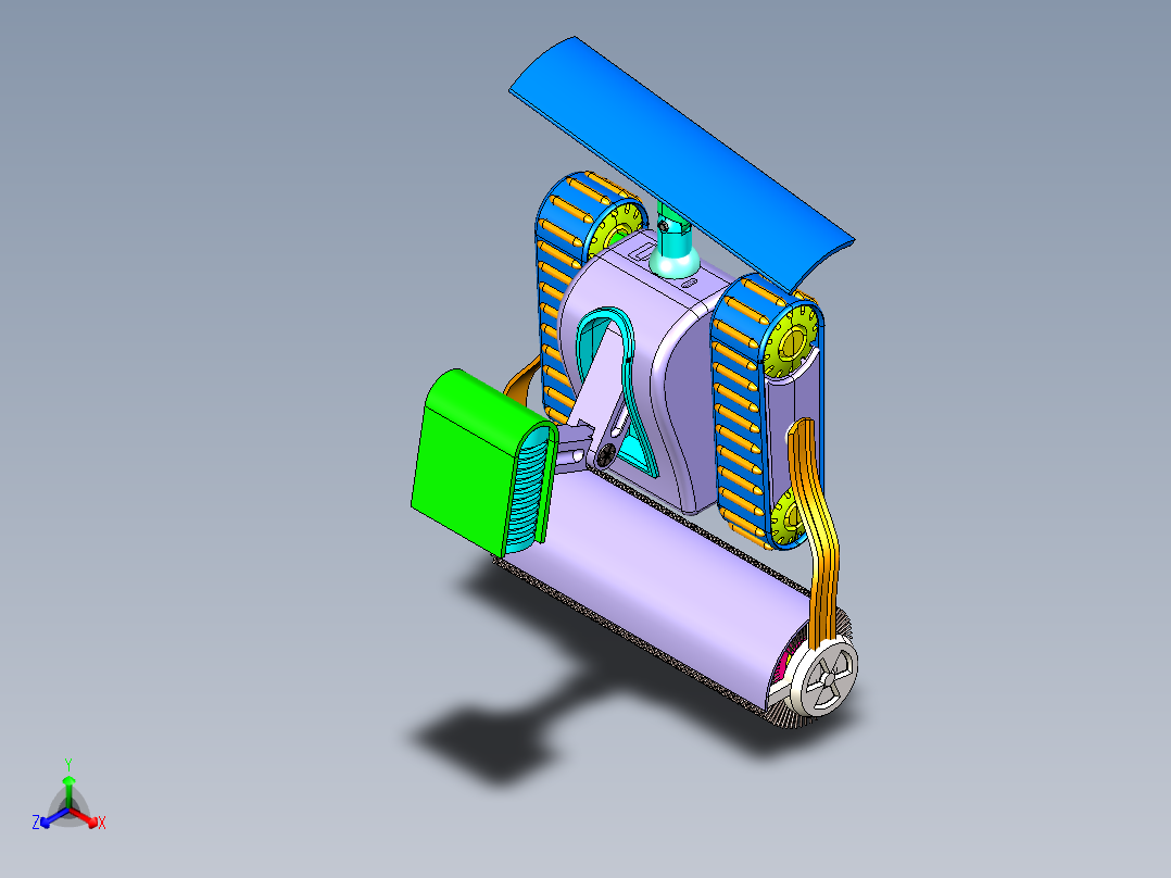 清雪机器人三维736947===40正等轴测图