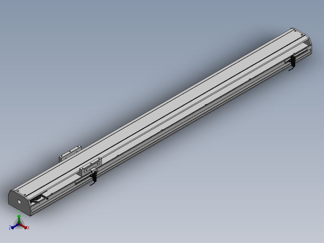 精密模组MY120-T10-900L-M-P10B-C4-C正等轴测图