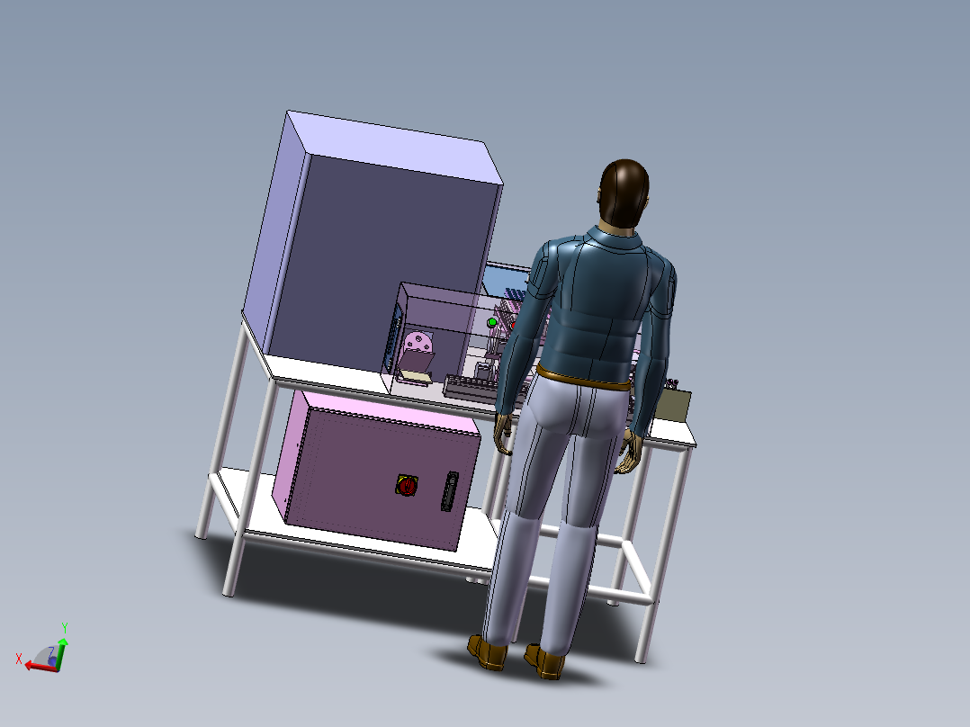 单试管上料检测装置<span style='color: red'>3D</span>数模图纸