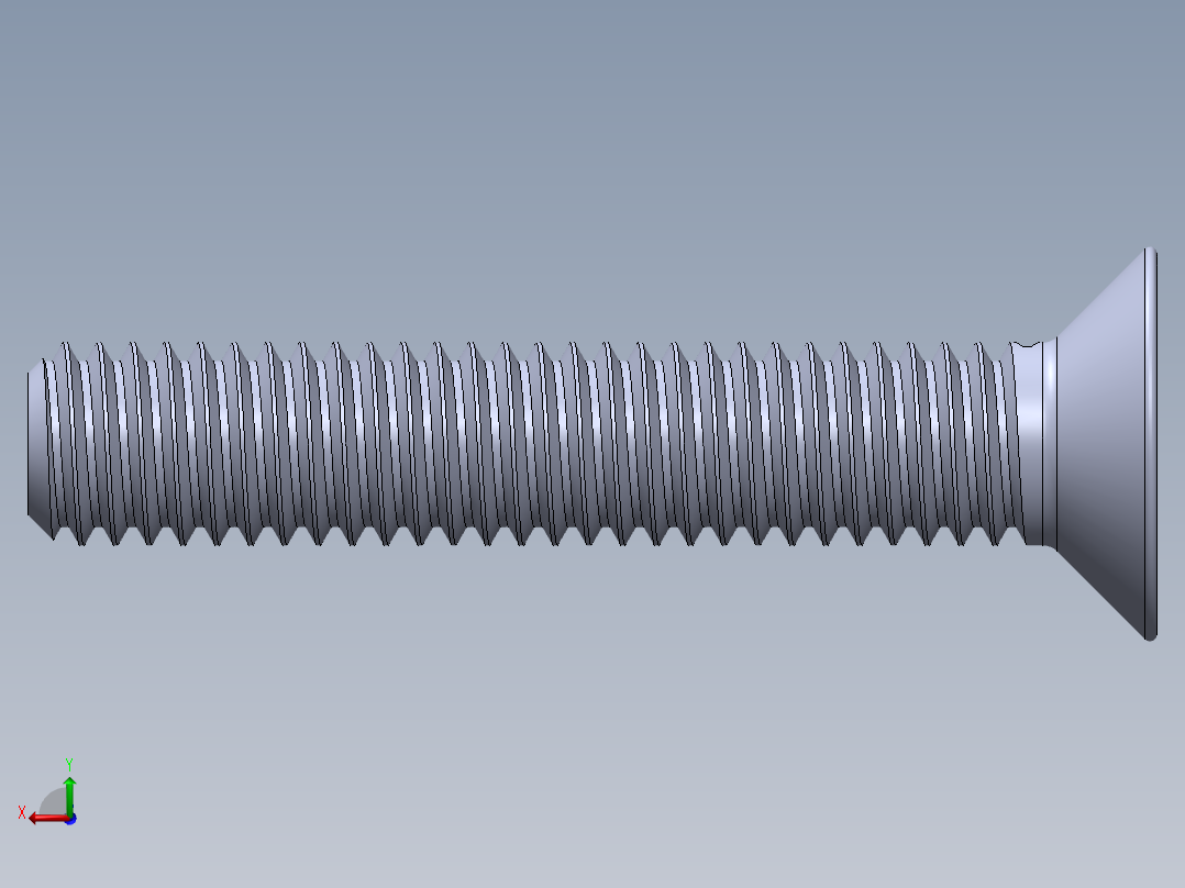 制沉头螺钉-M3_Countersunk_Screw_15.SLDPRT后视图