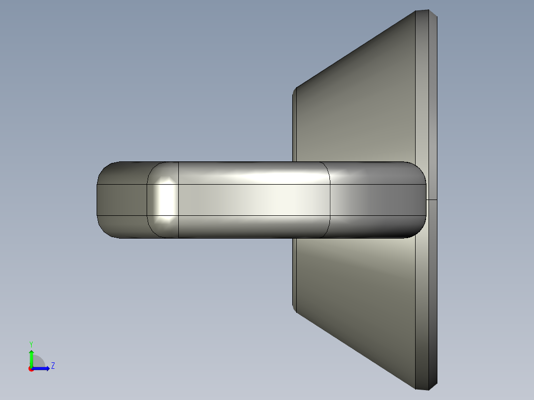 WING NUT 10-24 Thread size 27-64in Base Diameter.STEP左视图