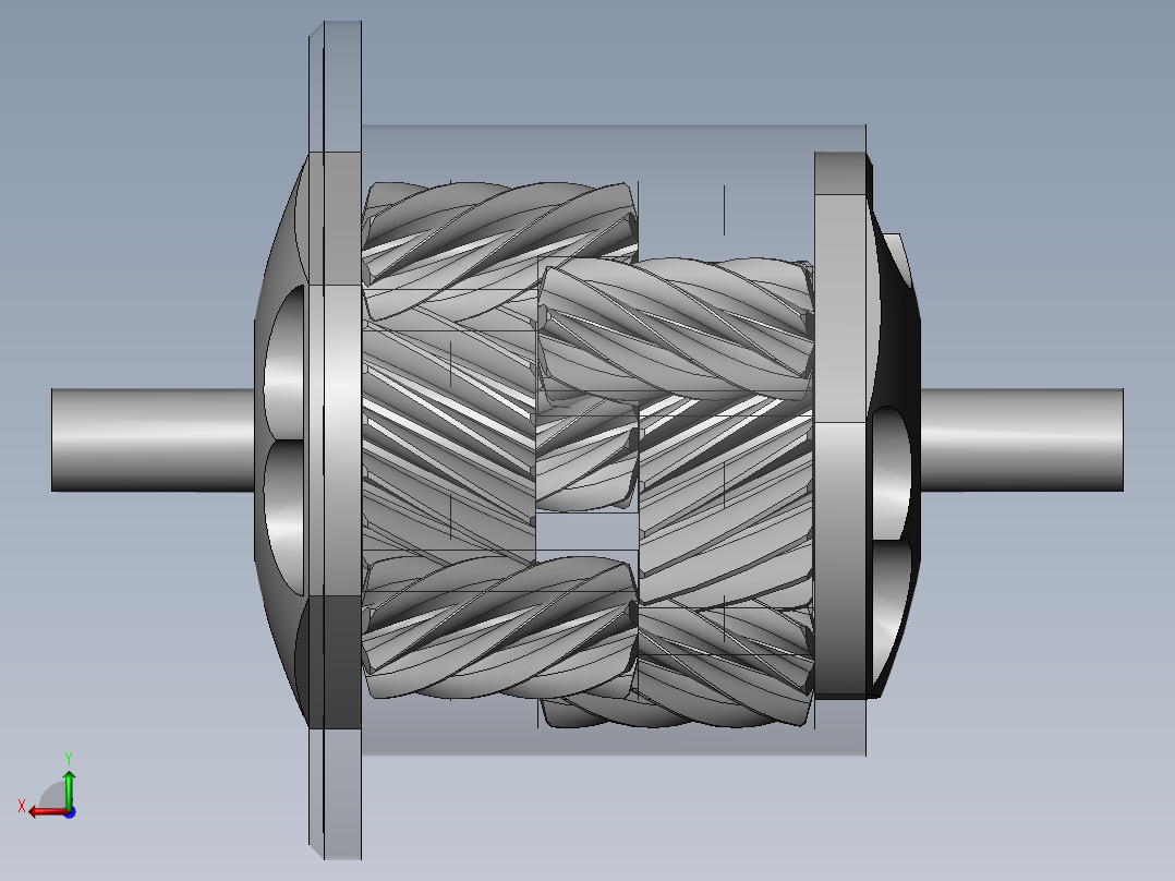 宝贝_斜齿轮差速器图纸(出售版)后视图