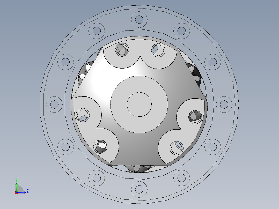 宝贝_斜齿轮差速器图纸(出售版)左视图