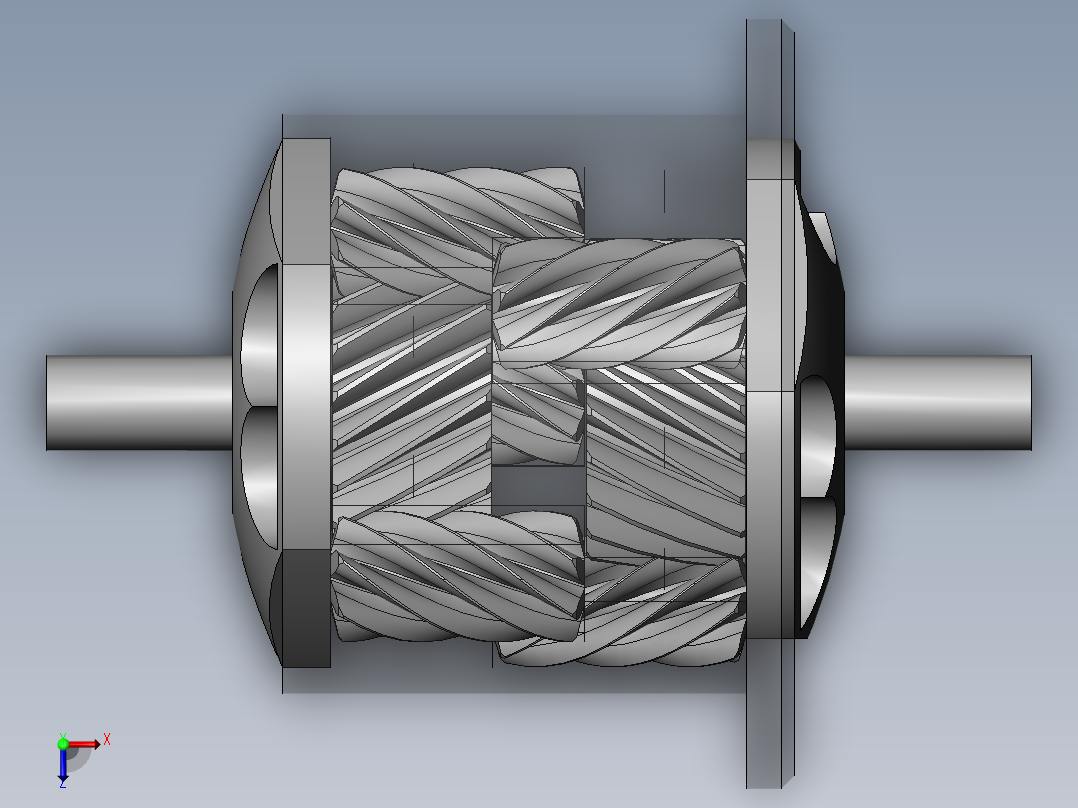 宝贝_斜齿轮差速器图纸(出售版)俯视图