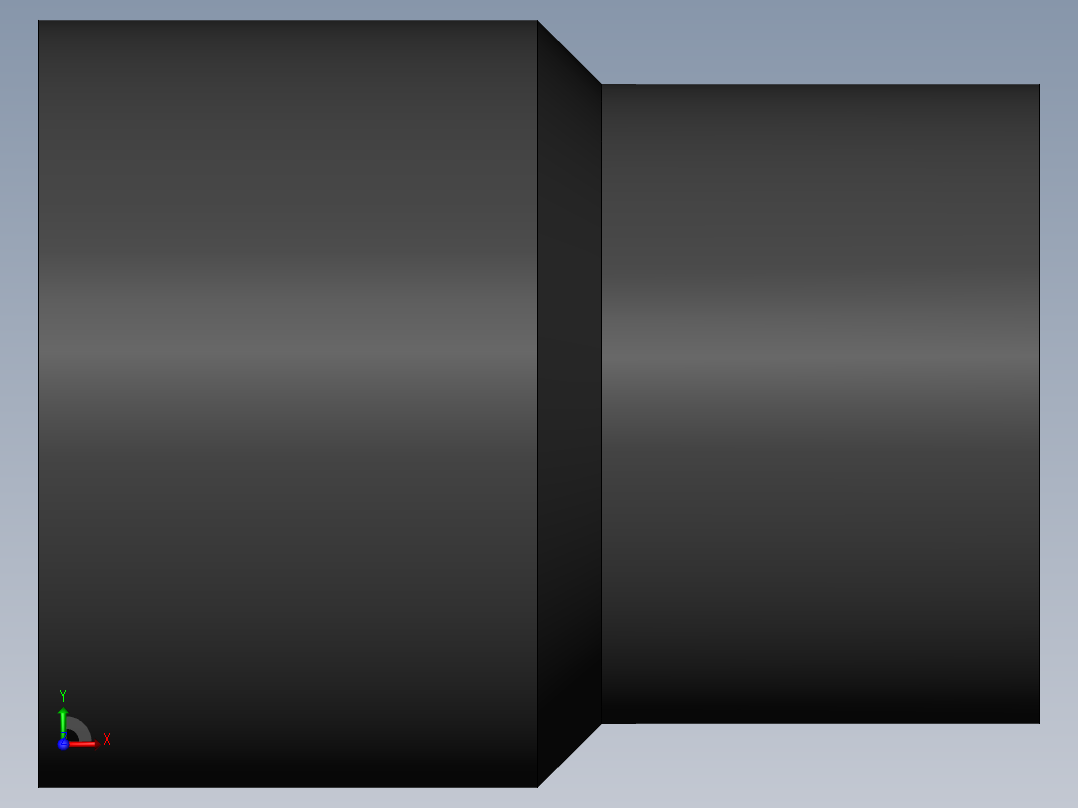 PVC公制管件-50x40 Reducer右视图