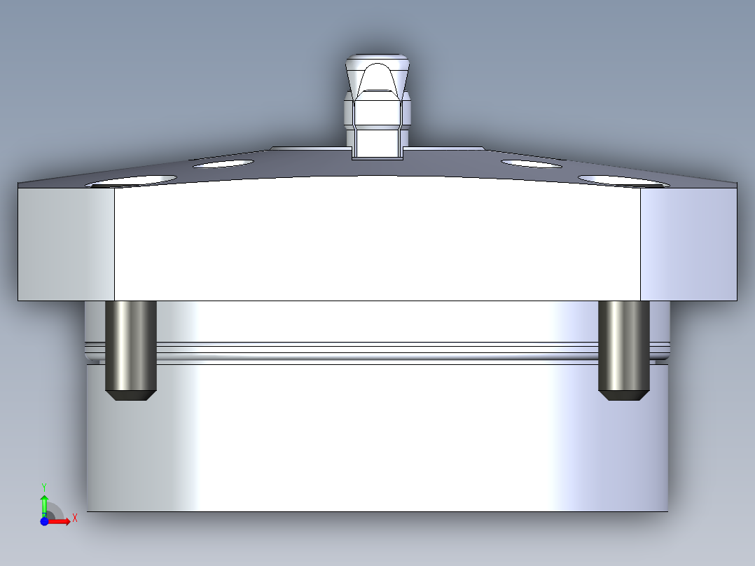KOSMEKSWH2070-GN多系列多零件图纸模型前视图