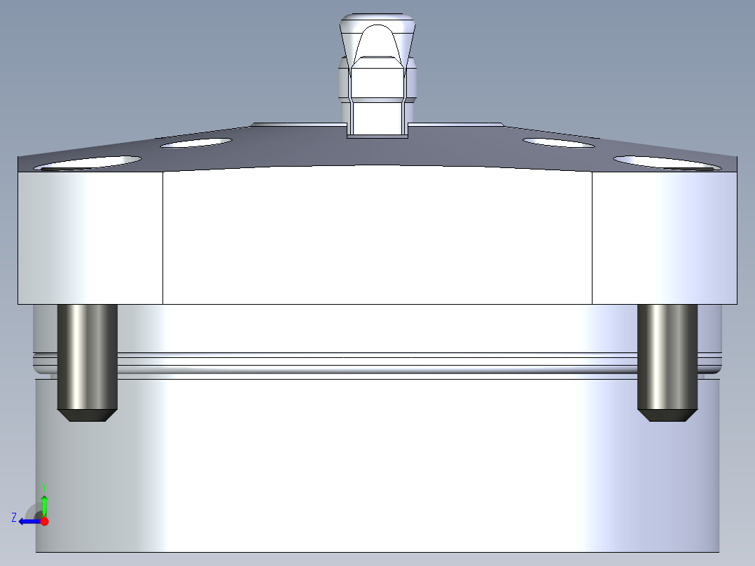 KOSMEKSWH2070-GN多系列多零件图纸模型右视图