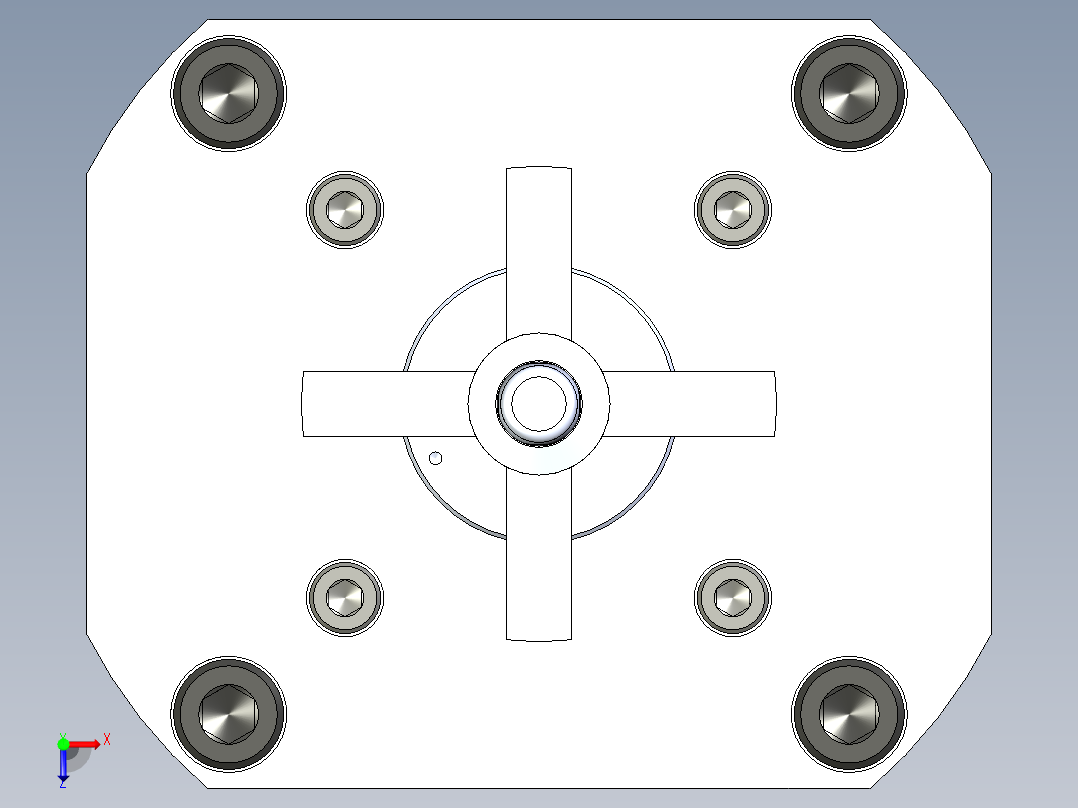 KOSMEKSWH2070-GN多系列多零件图纸模型俯视图