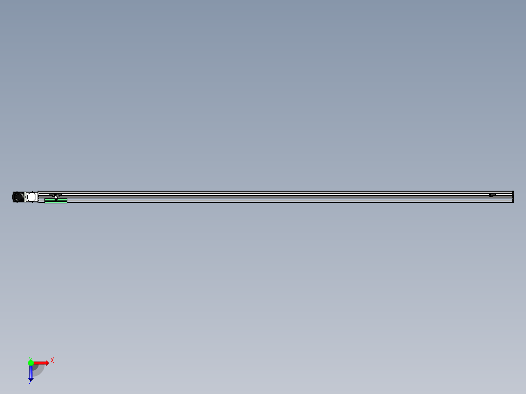 同步带滑台-半封闭B13H-L45-S2700-L-P40-D3俯视图