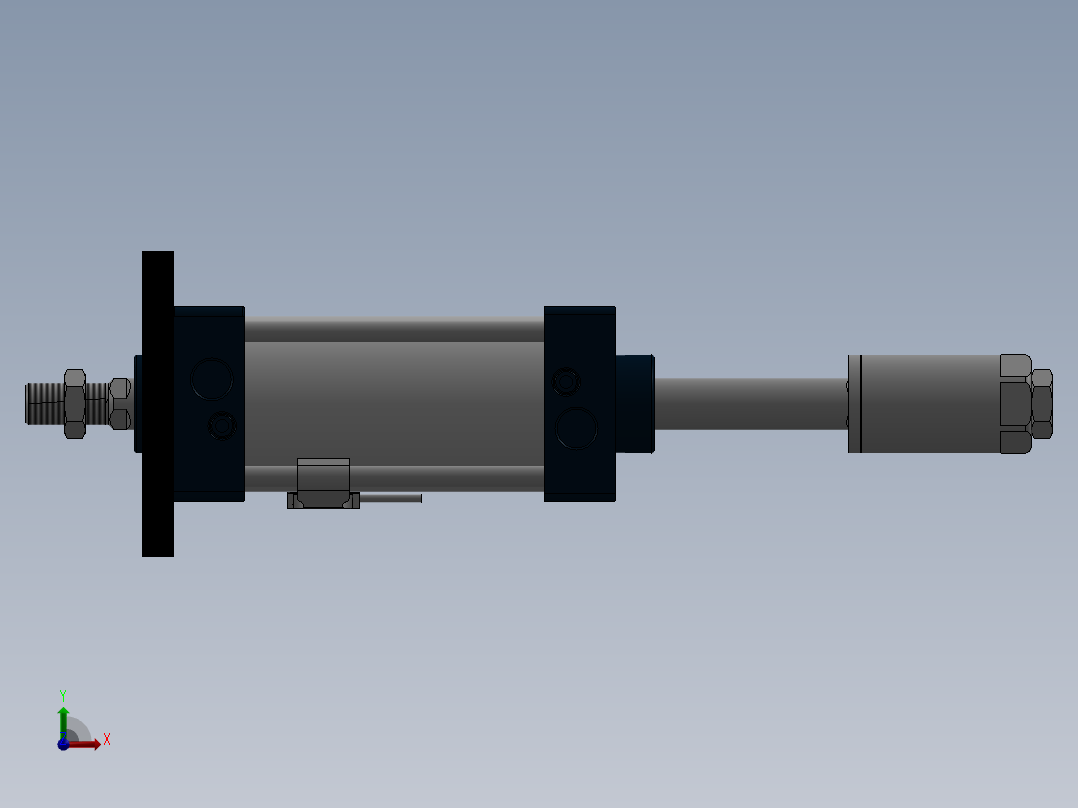 气缸SCJ63x75-50SFA前视图